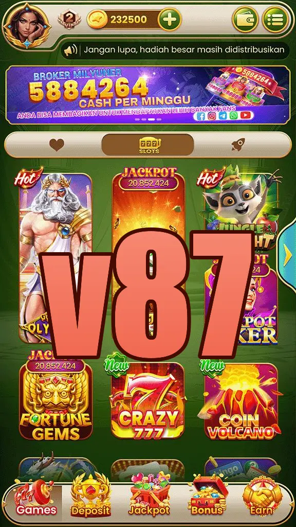 v87 Masuk